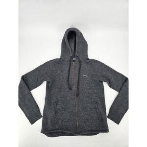HOWIES 100% WOOL FULL ZIP JACKET WOMEN'S SIZE LARGE DARK GRAY‎
